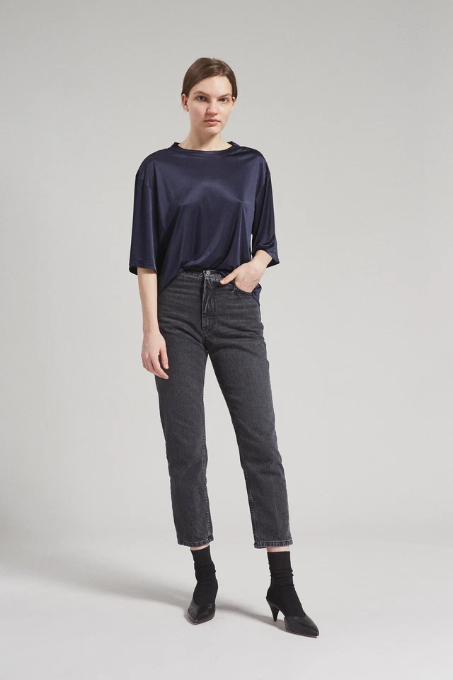 Pantalón corto recto Tesoro para mujer Rachel Comey NEGRO LAVADO, EE. UU. 2 Foto 2 de 4