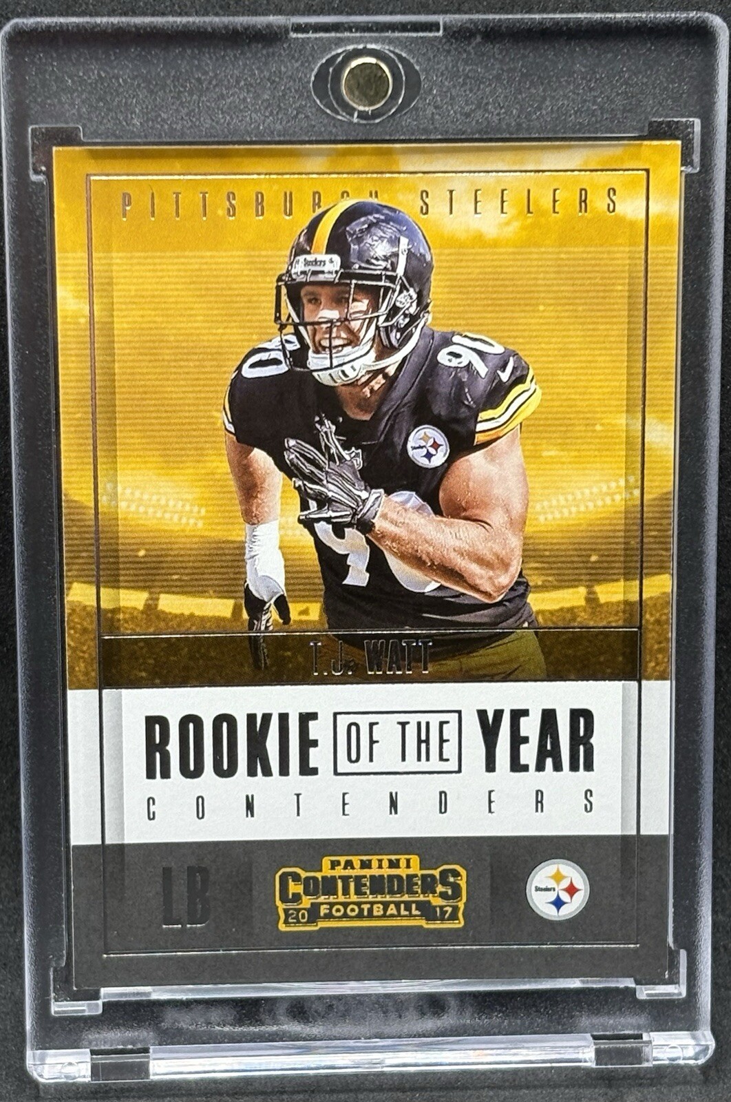T.J. Watt RARE ROOKIE RC INVESTMENT CARD  PANINI STEELERS MVP MINT