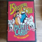 Authentic Vintage MONACO Festival CIRQUE MONTE CARLO 1990 60X40 POSTER Poster