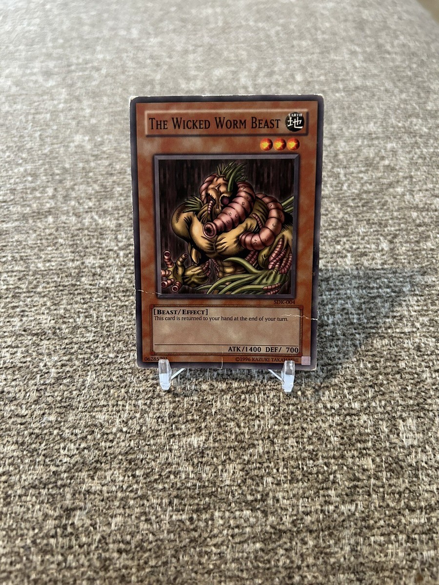 1996 Yugioh The Wicked Worm Beast SDK-004 | eBay