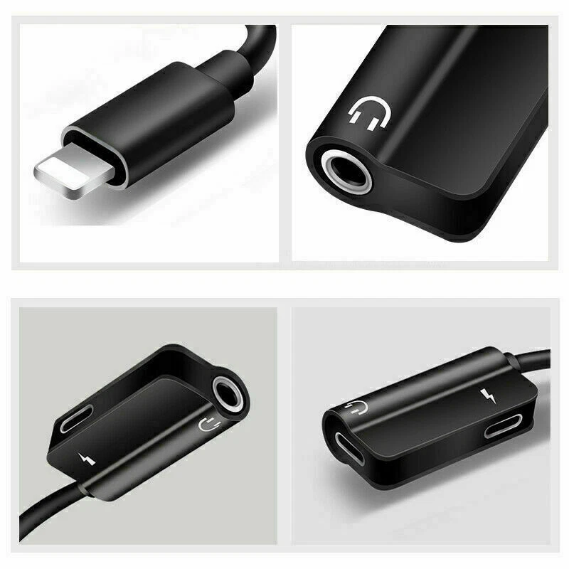 3.5mm Headphone Jack AUX Splitter Adapter and Charger For iPhone12 11 XS X 8 lot - Image 3 of 4