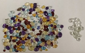 $$ SALE $ 229 pc Gems Crystals Rhinestones FACETS500 CTW MIXED FACE TS 15% SPICE