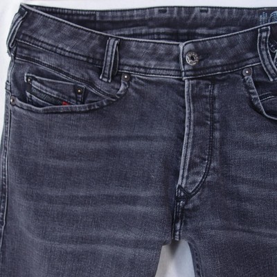 Jeans Diesel IAKOP - Gris - Coupe Ajustée Tapered - Taille W36 L32 - Occasion Parfait état