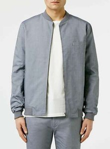 topman blue bomber jacket