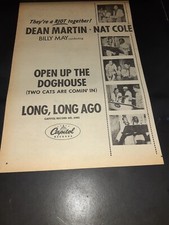 Dean Martin Nat King Cole Rare Original 1954 Promo Poster Ad Framed