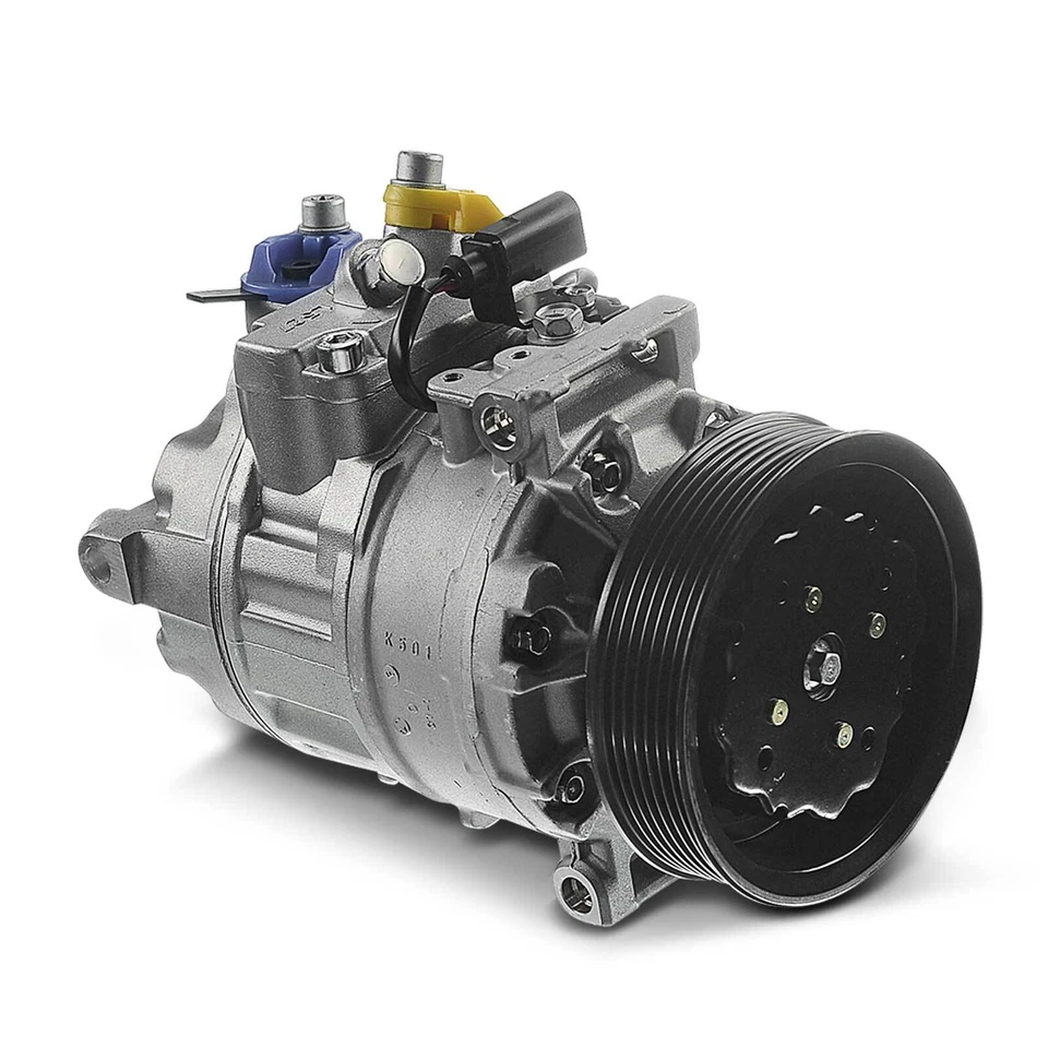 Compresor aire acondicionado compresor aire acondicionado 7SEU16C para Audi A8 4E VW Phaeton 3D - Imagen 2 de 4