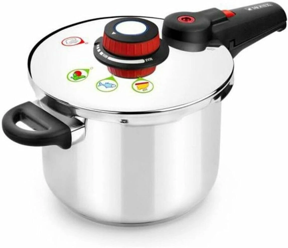 M790005 Monix Selecta Stainless Steel Fast Pressure Cooker Set, Silver