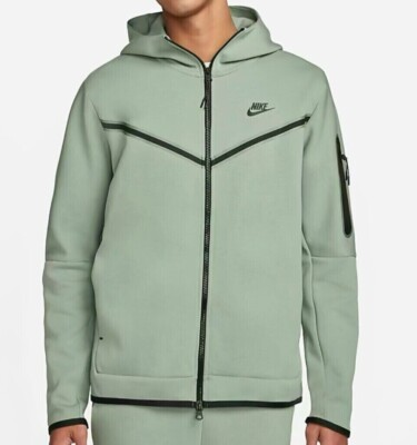 Nike Sportswear Tech Fleece Hoodie Mica Green Black CU4489 330 Menu0026#039;s  Size Small | eBay