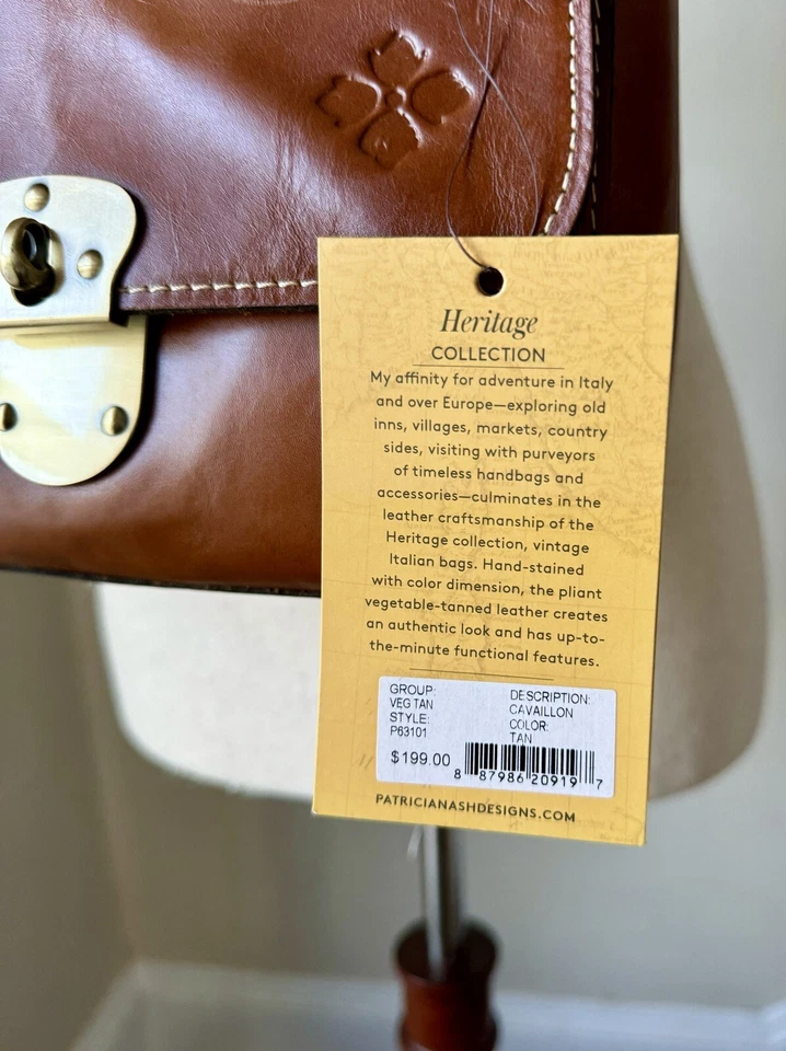 Patricia Nash 棕色真皮单肩包斜挎包挎包带 eXtra 皮带 — 第 4/4 张图片