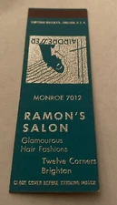 Vintage Matchbook Cover Matchcover Ramon’s Salon Salesman’s Sample