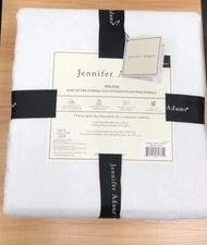 Jennifer Adams  Solana Diamond 3-piece Quilted Blanket Set King/Cal King WHITE