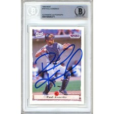 Paul Konerko Signed 1995 Team Best 49 LA Dodgers Beckett BAS Slabbed MiLB Auto