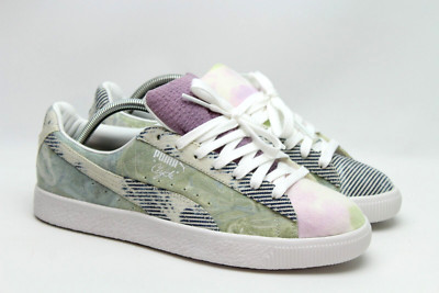 PUMA CLYDE ~UNRELEASED SAMPLE~ MENS 8.5 *SEERSUCKER/TIE-DYE/DENIM* bespoke/vtg