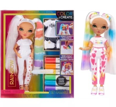 Rainbow High Colour & Create Fashion DIY grüne Augen Modepuppe