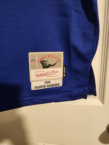Mitchell & Ness 1996 Indianapolis Colts Marvin Harrison Legacy Jersey Sz 40 M - Picture 2 of 4