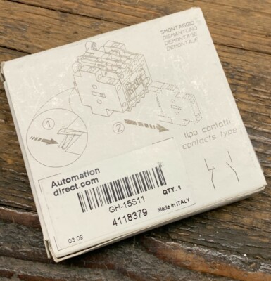 AUTOMATION DIRECT GH-15S11 AUXILIARY CONTACT 4118379 NEW IN BOX | eBay 