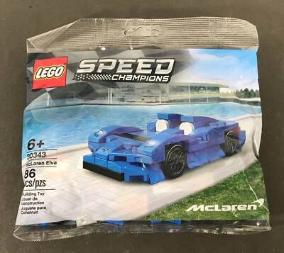 LEGO Speed Champions MCLAREN ELVA 30343 Sports Car SEALED Polybag *Ships in Box*