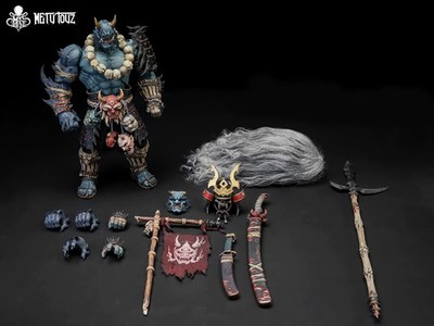 Metytoyz 1/10 Ghost-Faced Asura Samurai Takigawa Action Figure + Accessories NEW