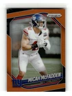 2025 Panini Prizm Football Orange Micah McFadden #95