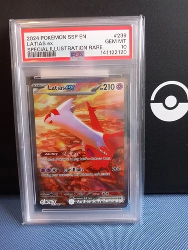 Latias ex 239/191 Surging Sparks SIR. PSA 10 GEM MINT