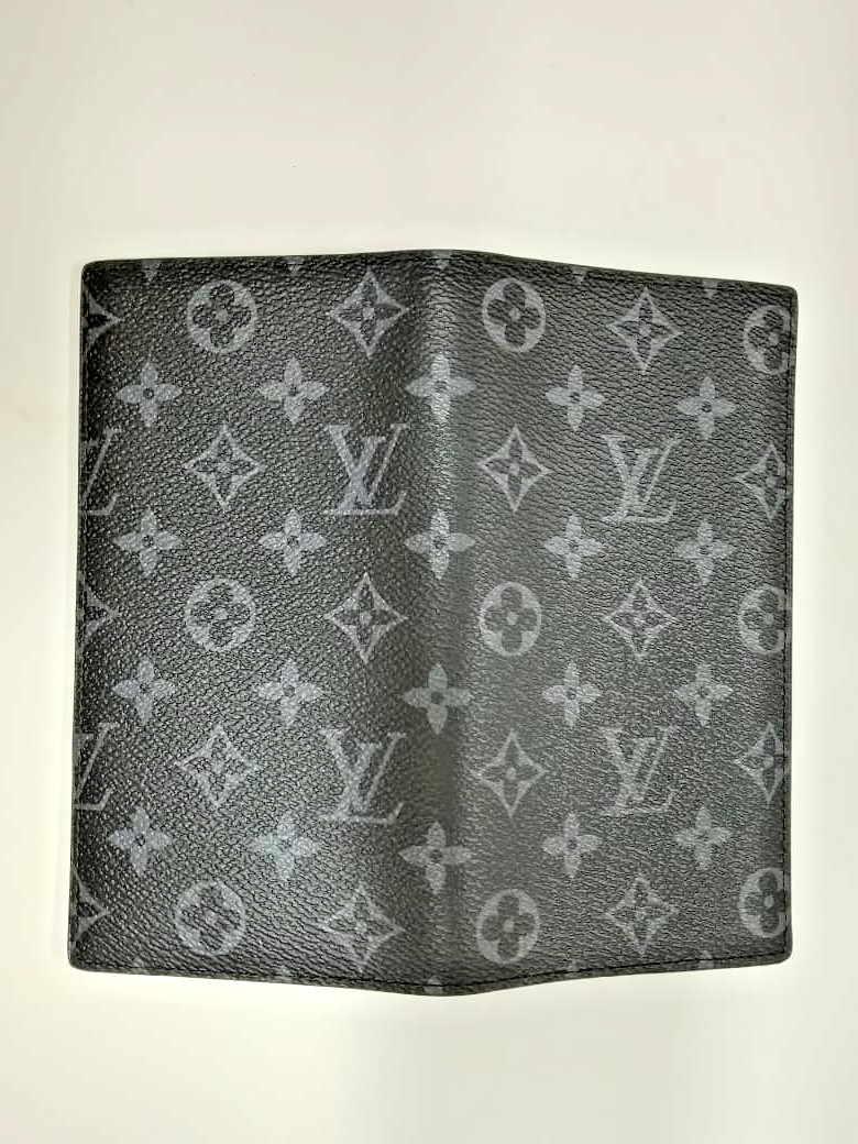 Louis Vuitton Monogram Eclipse Brazza Canvas Long… - image 3