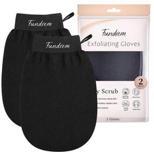 Exfoliating Glove 2 Pack, Korean Exfoliating Mitt, Body Scrubber Exfoliator