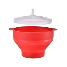 Microwave Popcorn Popper Heat-Resistant Microwave Popcorn Maker Popcorn Bowl