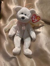 Ty Beanie Babies Halo the Angel Bear Toy with 7 Errors 