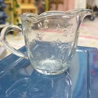 1980's Vintage Anchor Hocking Savannah Clear Glass Creamer EUC