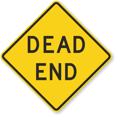 ''Dead End'' MUTCD Compliant Sign by  | 24'' X 24'' 3M Engineer Grade Reflective Alu