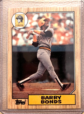 1987 Topps - Barry Bonds #320 (RC) Pittsburg Pirates, 7 Time MVP 