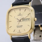 Vintage OMEGA Seamaster Cal.1435 Quartz Gold Day/Date English & Spanish 30mm Men