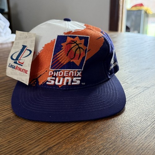 VINTAGE PHOENIX SUNS SPLASH LOGO ATHLETICS SNAPBACK HAT DEADSTOCK WITH TAGS