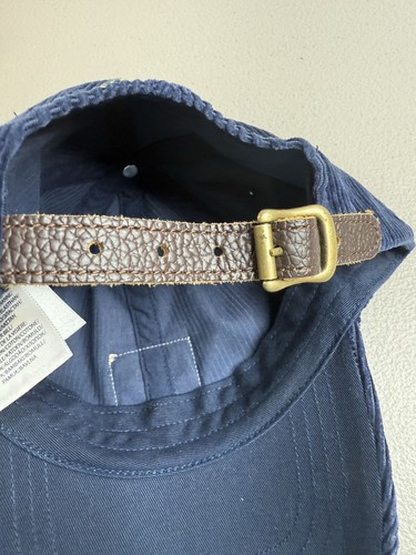Vintage Polo Country Corduroy Blue Cap Hat Ralph Lauren New Without Tags - Picture 8 of 10