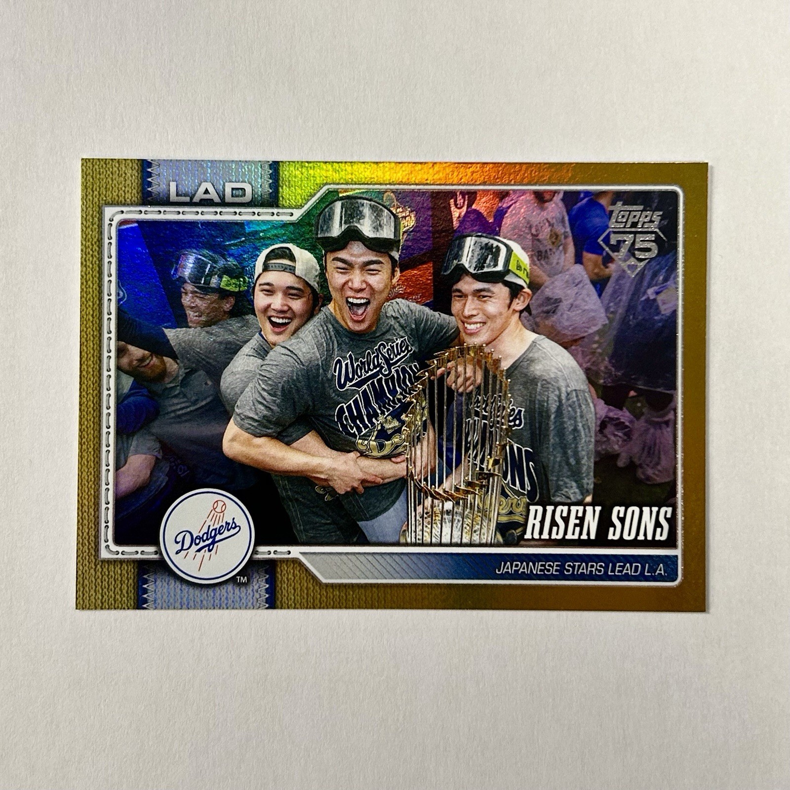 2026 Topps Series 2 Risen Sons #642 True Gold Foil 20/50 Ohtani Yamamoto Sasaki