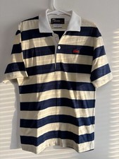 Vintage 80 s Izod Lacoste Boys Striped Short Sleeve Polo Cotton Blend Size 14