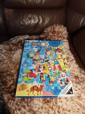 Ravensburger Funny Puzzle ''Fröhliche Landkarte'' von 1972 - 36x49cm - 280 Teile