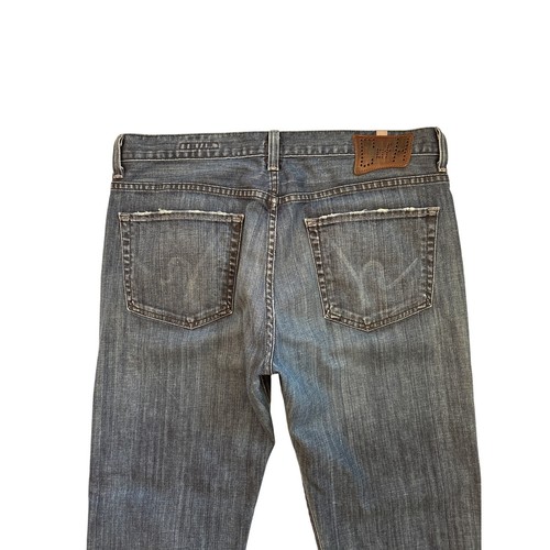 Citizens Of Humanity Jeans Mens Sz 36x34 Blue Sid Distressed Stretch Made In USA - Picture 3 of 11