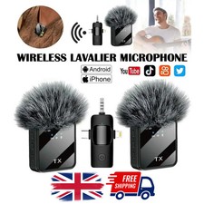 3-in-1 Wireless Lavalier Microphone for iPhone & Android Best Mini Mic UK