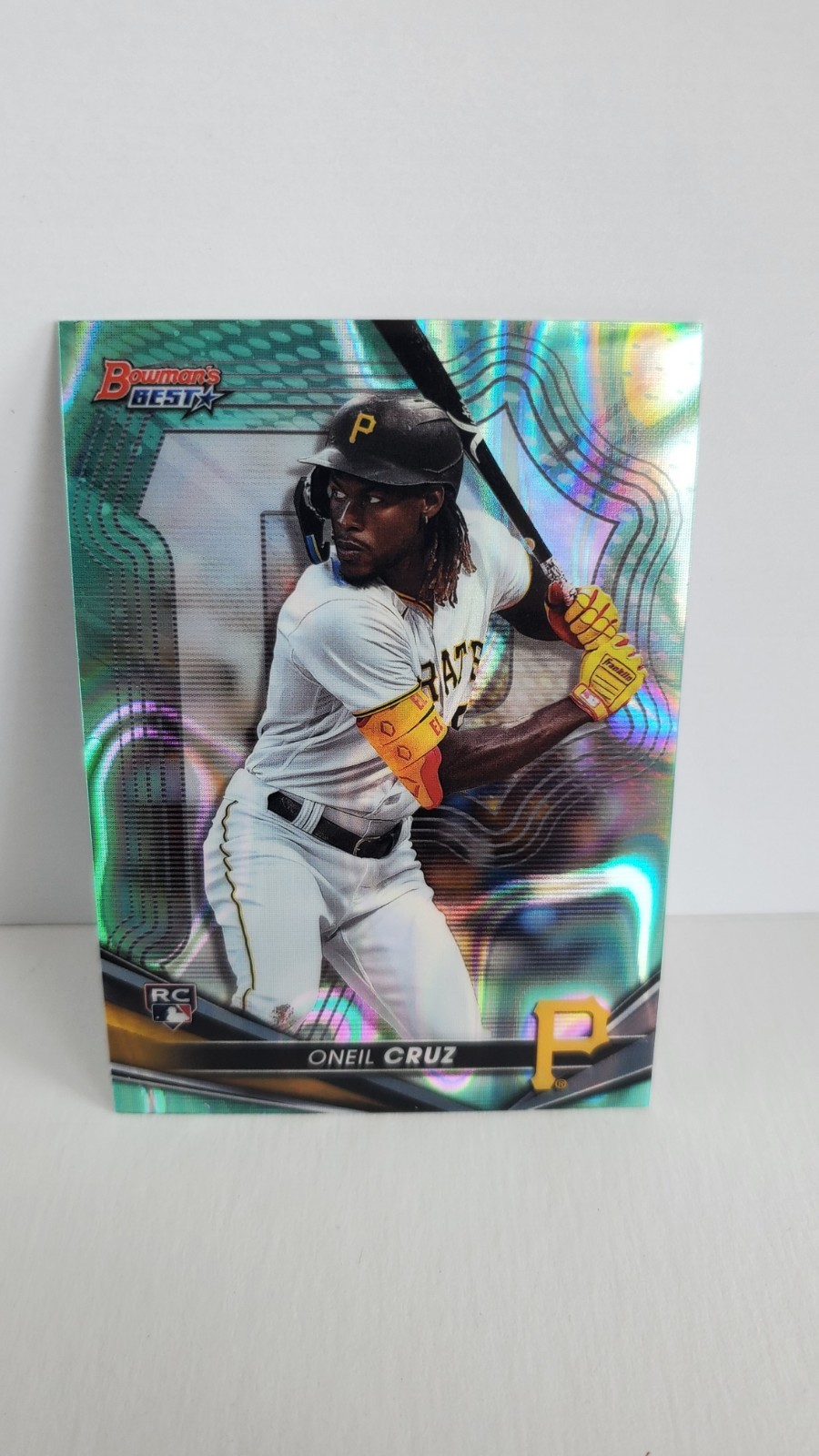 2022 Bowman's Best Oneil Cruz #36 Aqua Lava Refractor /199 (RC)