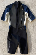 O'Neill Style 1240 Men s One Piece WETSUIT Black Blue White Size S Small