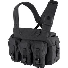 CONDOR OUTDOOR Black 7 Pocket Chest Rig (CR-002)