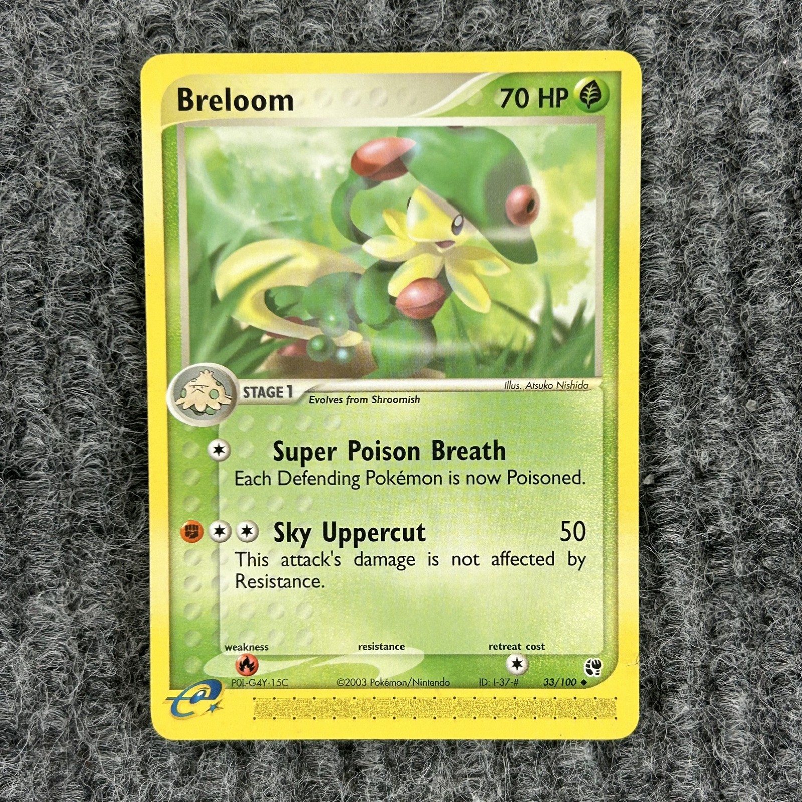 Pokemon Sandstorm Breloom 33/100 Regular Near Mint