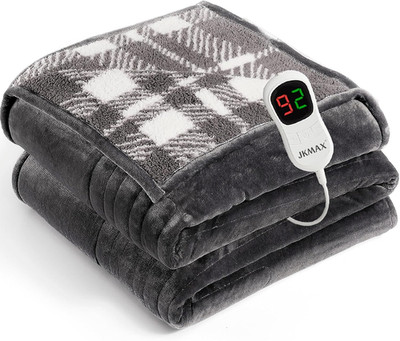 Heated Electric Blanket Full Size - 72''X84'' Flannel Heating Blanket with 10 Heat
