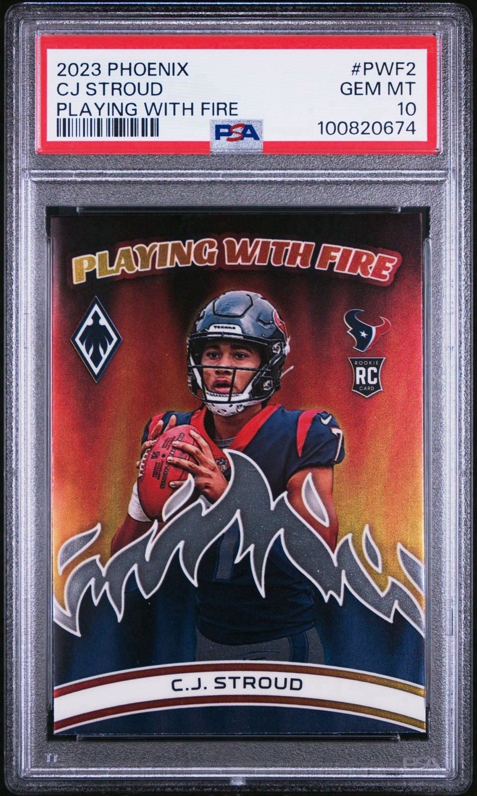 2023 Panini Phoenix - Playing with Fire C.J. Stroud #PWF-2 (RC) PSA 10