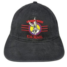 Looney Tunes Bugs Bunny US Mail Snapback Hat Black OSFM Made in USA 1997 Logo