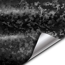 Vvivid Black Stealth Small Patternless Camouflage Vinyl Wrap Roll 1ft X 5ft
