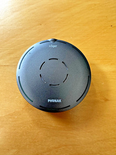 Phonak Roger Select iN Bluetooth directional tabletop microphone. grey