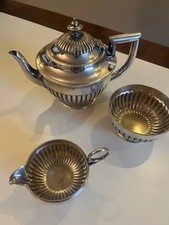 Antikes Tee-Set Mappin&Webb Princes' Plate England um 1890-3-teilig