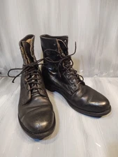 BILTRITE Military Steel Toe Combat Boots 10.5 R 71759. ANSI Z41-1983/75 Black